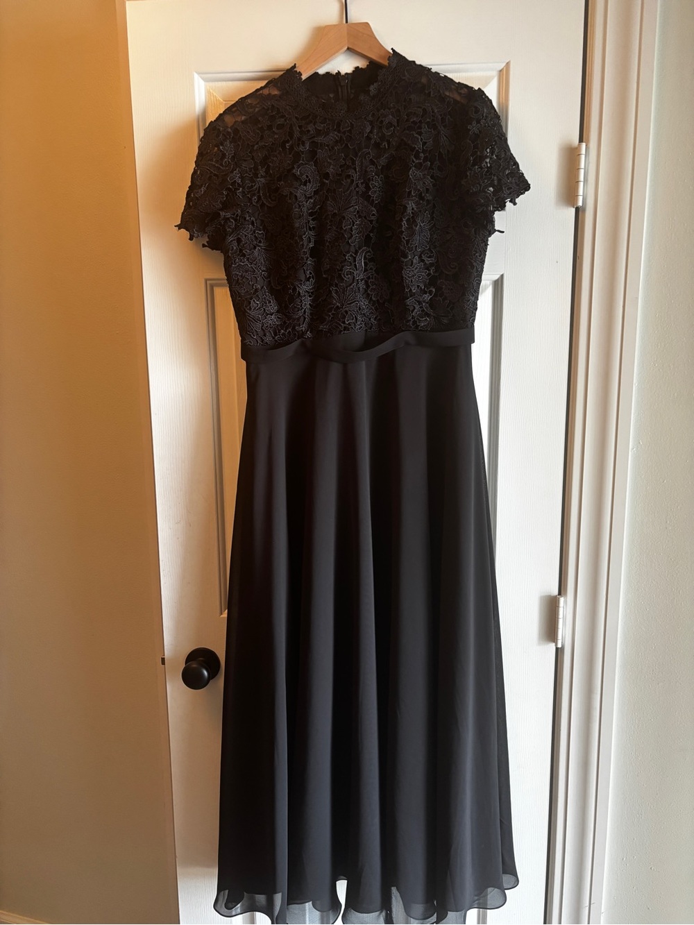 JJs House Black Lace High-Neck Evening Dress- Mother of the Bride - Picture 3 of 4